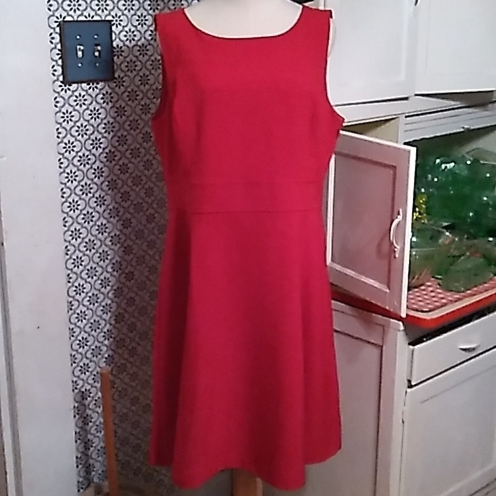 Black Label by Evan Picone 16 red dress nwt